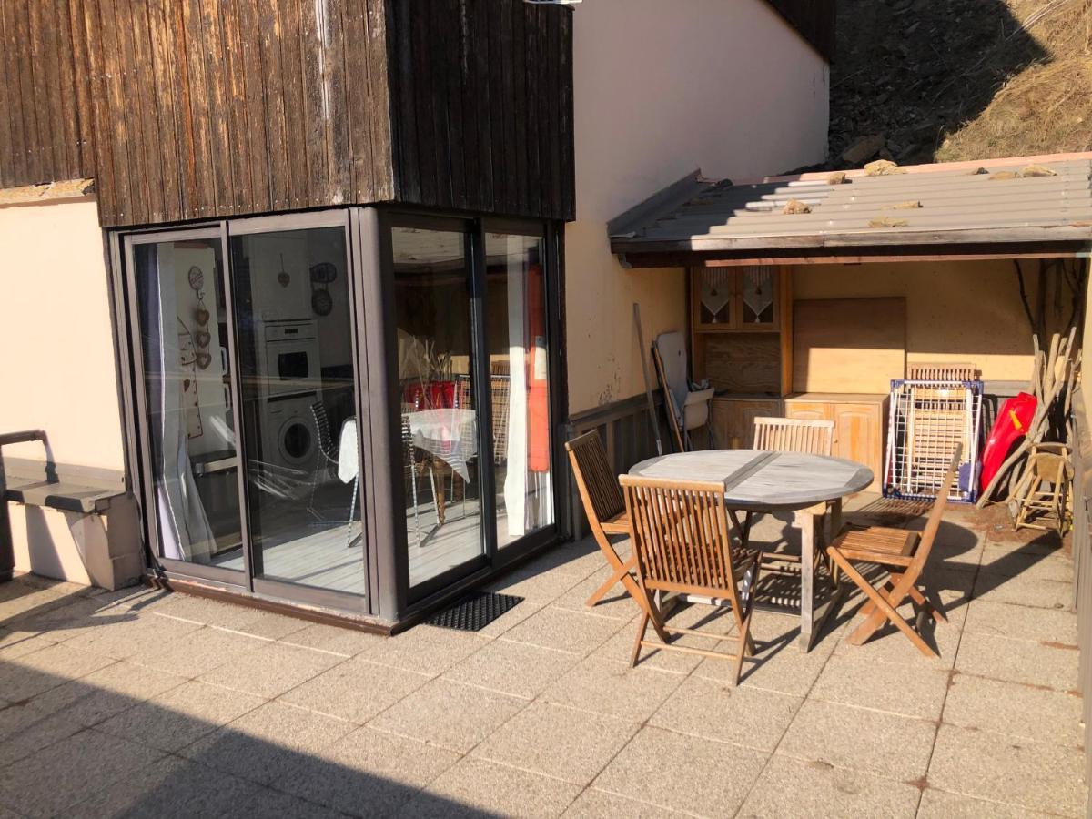 Grand Studio La Foux D Allos Avec Vue Et Terrasse Exterior foto
