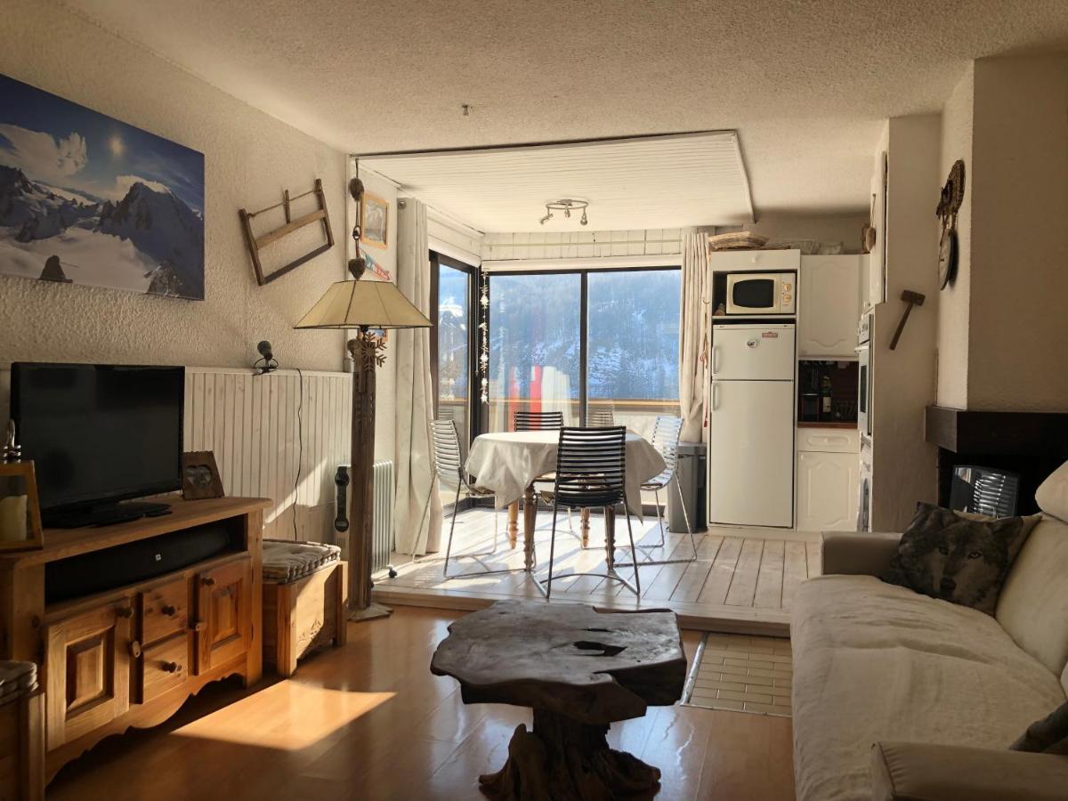 Grand Studio La Foux D Allos Avec Vue Et Terrasse Exterior foto