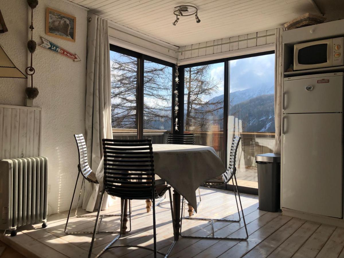 Grand Studio La Foux D Allos Avec Vue Et Terrasse Exterior foto